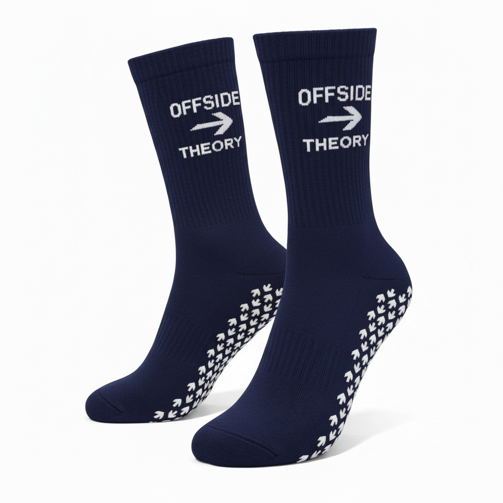 PRE ORDER - Offside Theory Elite Grip Socks Navy Blue/White
