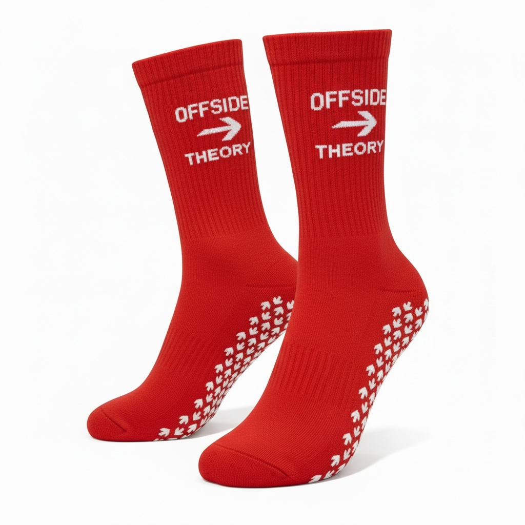 PRE ORDER - Offside Theory Elite Grip Socks Red/White